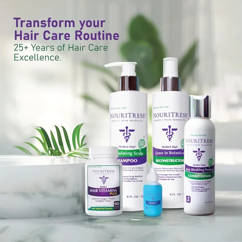 Vista 7 de NouriTress Champú estimulante para el cuero cabelludo, champú para cuero cabelludo seco, promueve el crecimiento del cabello con alcanfor, menta