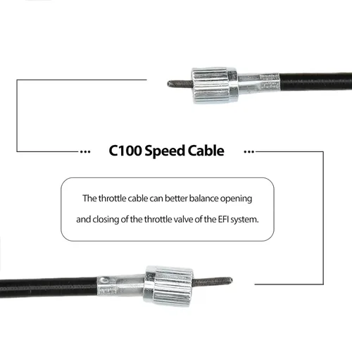 Vista 9 de Acouto Cable de velocímetro de 39 pulgadas para scooters chinos, ciclomotores, ATV Karts, Popular
