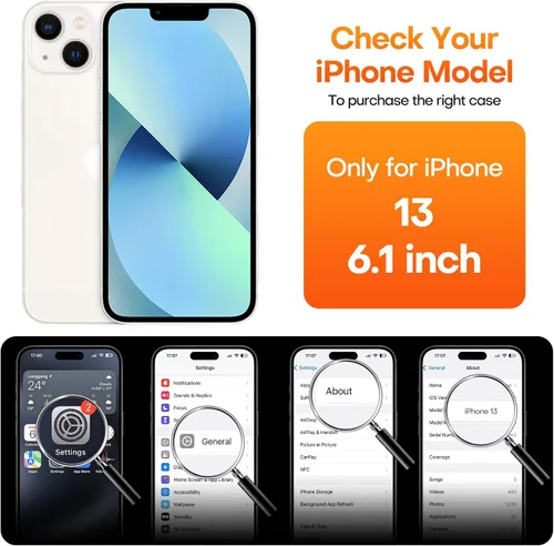 Vista 2 de ImpactStrong Protector Magnético Diseñado para Funda iPhone 13 [Protección de Cámara] [Probado contra Caídas de Grado Militar]