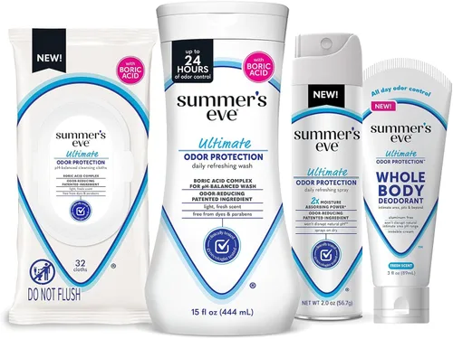 Vista 12 de Summer's Eve Lavado femenino sin fragancia para todo el cuerpo, gel corporal suave con pH balanceado para mujeres, elimina el olor vaginal, 15 onzas