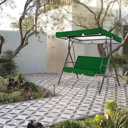 Vista 4 de Cubierta de toldo y asiento para columpios al aire libre, cubierta impermeable para columpio de hamaca