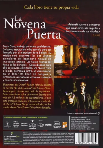 Vista 2 de La Novena Puerta (The Ninth Gate) (1999) (Dvd) (Import Movie) (European Format - Zone 2)