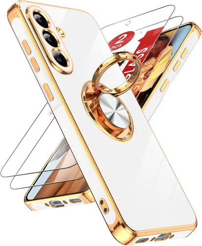 Vista 99 de LeYi Funda para iPhone XR: con Protector de Pantalla de Vidrio Templado [Paquete de 2] Soporte de Anillo Giratorio de 360°, Soporte Magnético