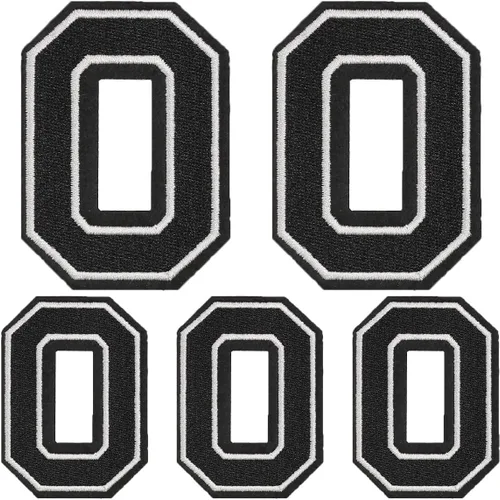 Vista 7 de Parches de letras para planchar, 5 piezas de letras individuales bordadas completas para ropa, vestido, sombrero, jeans, accesorios de bricolaje