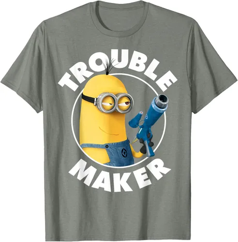 Vista 32 de Despicable Me Minions Kevin Fabricante de Problemas Gráfico Camiseta Negro