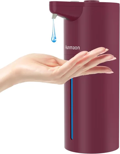Vista 9 de Dispensador automático de jabón sin contacto, 15 niveles, cocina baño negro Negro brillante