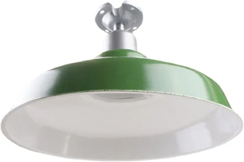 Vista 3 de 2 cubiertas de lámpara de techo esmaltadas, color verde, bricolaje, industrial, accesorio de iluminación de granero, accesorio retro y simple