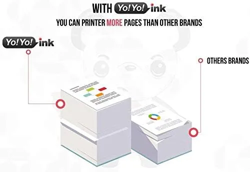 Vista 5 de YoYoink Tinta remanufacturada para Canon PG 210XL 210 XL CL 211XL 211 XL para uso en Canon Pixma iP2702 MP280 MX410 MP490 MX330 MP495 MP250 MP240