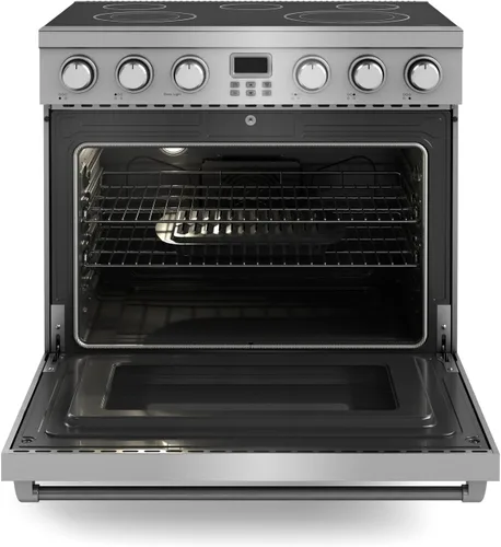 Vista 2 de THOR Kitchen Cocina eléctrica profesional de 36 pulgadas en acero inoxidable - Modelo ARE36