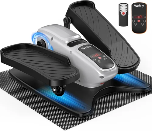 Vista 9 de Under Desk Elliptical Leg Exerciser While Sitting for Seniors Azul