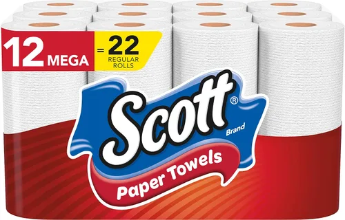 Vista 11 de Scott Toallas de papel, elige una hoja: 6 megarrollos = 11 rollos regulares (102 hojas por rollo)