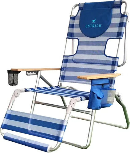 Vista 17 de Ostrich The Original 3N1 - Sillón reclinable, asiento de playa relajante Azul