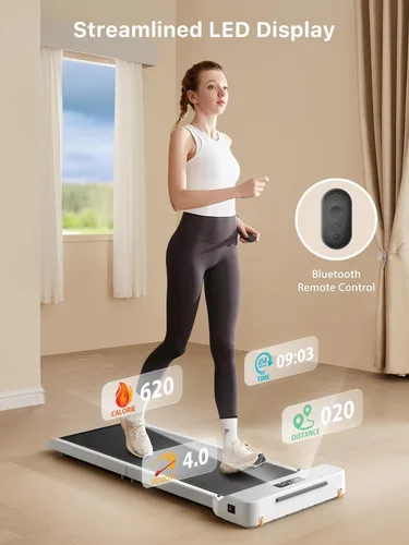 Vista 3 de WALKINGPAD Almohadilla plegable para oficina en casa, caminadora debajo del escritorio con control de velocidad adaptativo, diseño compacto
