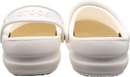 Vista 3 de Crocs Zuecos unisex Bistro (9 B (M) de EE. UU. para mujer/7 D (M) de hombre de EE. UU., blanco)