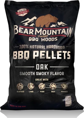 Vista 16 de Bear Mountain - Pellets de madera natural para ahumador, parrilla y barbacoa, 20 libras, manzana