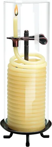 Vista 9 de Candle by the Hour Recambio de vela de citronela de 80 horas, cera de abeja natural ecológica con mecha de algodón, amarillo