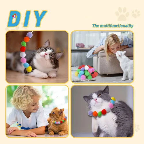 Vista 6 de Pistola lanzadora de juguete para gatos, 34 unidades, juguetes interactivos para gatos de interior, juguetes interactivos para gatos adultos