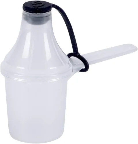 Vista 9 de 15 cc 1 cucharada 1/2 fl oz. 14.8 mL Cuchara de plástico de mango corto con embudo adjunto, cucharas medidoras para polvos, café, comida