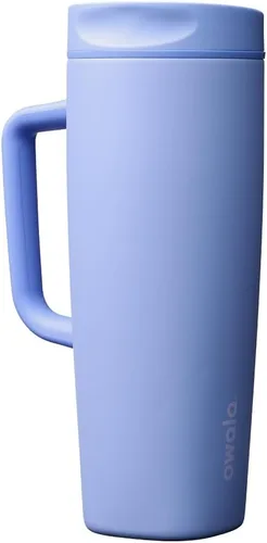 Vista 37 de Owala SmoothSip Slider - Vaso de café aislado de acero inoxidable, reutilizable, taza de café helado, taza de viaje para café caliente, sin BPA, 12
