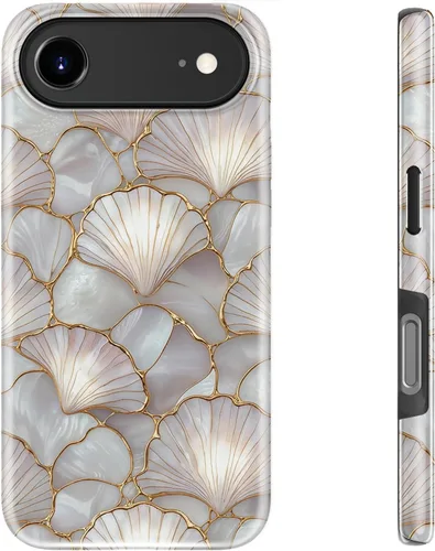 Vista 83 de bemal Funda para iPhone 12 Mini, estética, vintage, floreciente, peonía, concha, femenina, compatible con MagSafe, moderna, única, moderna, moderna