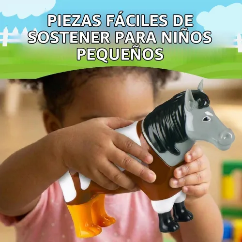 Vista 3 de Popular Playthings Mezcla magnética o combina animales de granja Animales magnéticos para niños pequeños de 1 a 3 años, para niños, juguetes
