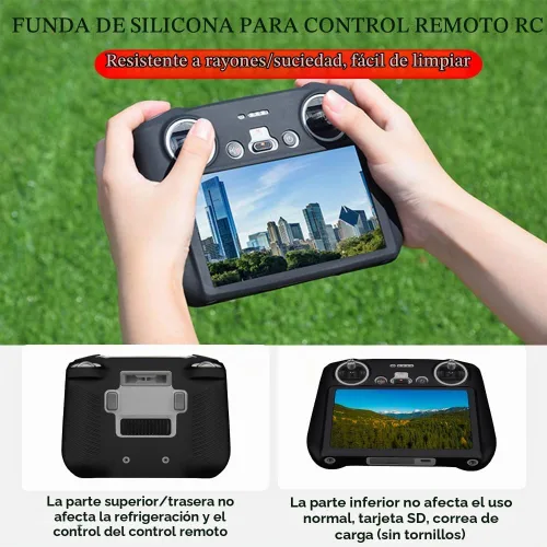 Vista 4 de Protector de pantalla (3+1 unidad) compatible con DJI Mini 3/Mini 3 Pro, control remoto Mavic 3 RC, película de vidrio templado, antiarañazos