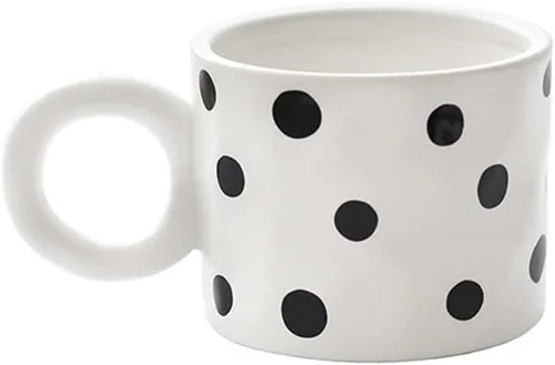 Vista 18 de Taza de café de cerámica formada murciélago creativo, tazas de agua con diseños peculiares, tazas de té de moda (murciélago)