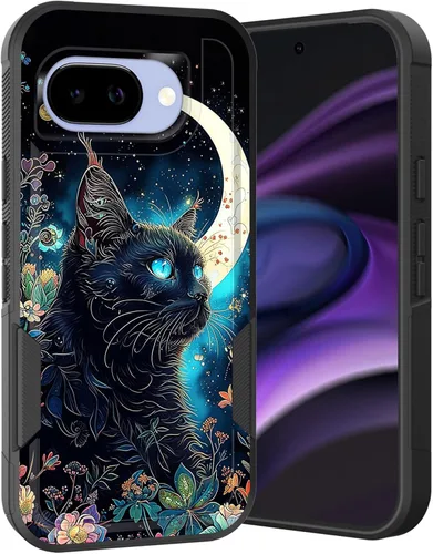 Vista 52 de Funda para Pixel 6A, Híbrida de Doble Capa de Servicio Pesado Resistente a Prueba de Golpes PC Duro + Funda Protectora de Silicona Suave para Google