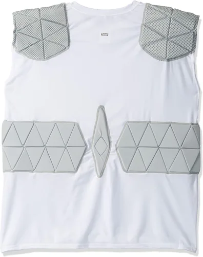 Vista 2 de CHAMPRO Camisa de compresión sin mangas con relleno de fútbol Tri-Flex para hombre
