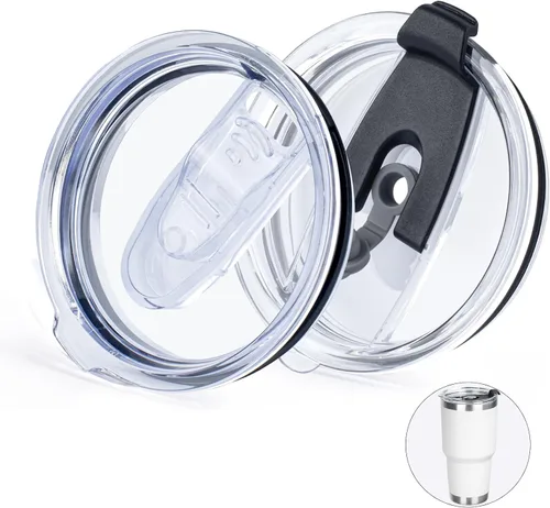 Vista 8 de Tapas de Repuesto para Vaso Delgado de 20 oz, Paquete de 2, Se Ajustan a Vasos con Diámetro Interior de 2.74 a 2.76 PULGADAS, Tapas para Vaso a