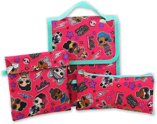 Vista 3 de L.O.L. Surprise! Muñecas Niñas 16" Mochila 5 piezas School Set, AzulRosa, Classic