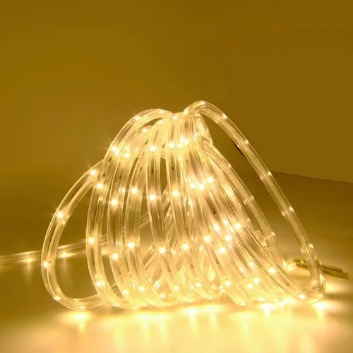 Vista 3 de Guirnalda de luces LED, 5 metros, tira de luces impermeable y conectable, 3000K blanco suave, iluminación de ambiente para interiores y exteriores