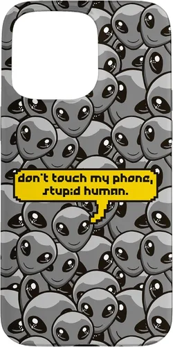 Vista 31 de Alien Dont Touch My Phone Stupid Human Funny Space Lover Case for iPhone 17