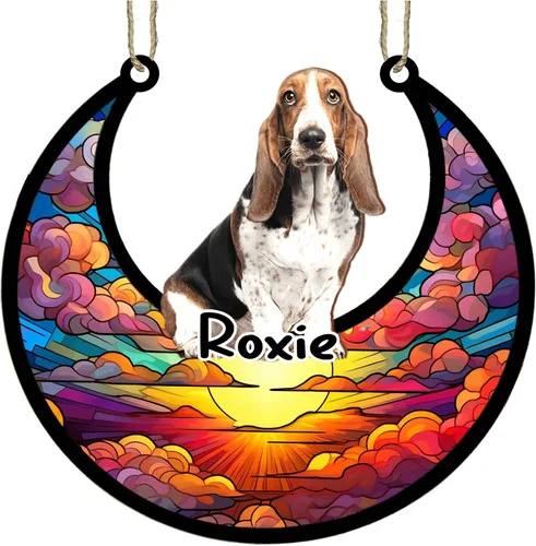 Vista 73 de LOVELYPOD Adorno de Navidad personalizado para perro pastor australiano, atrapasoles conmemorativo, adorno de Navidad de pastor australiano