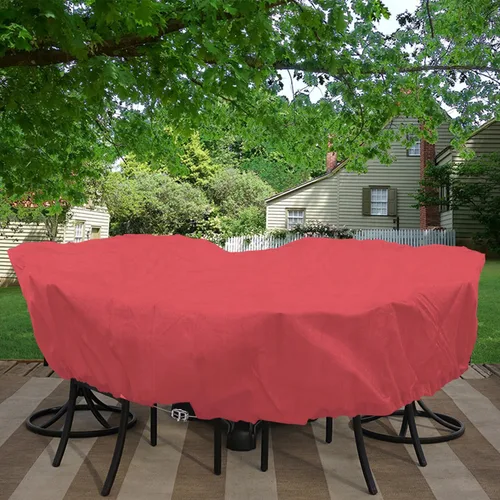 Vista 49 de Fundas para muebles de patio, impermeables, resistentes a los rayos UV, resistentes a los rayos UV, para exteriores, mesa redonda y rectangular