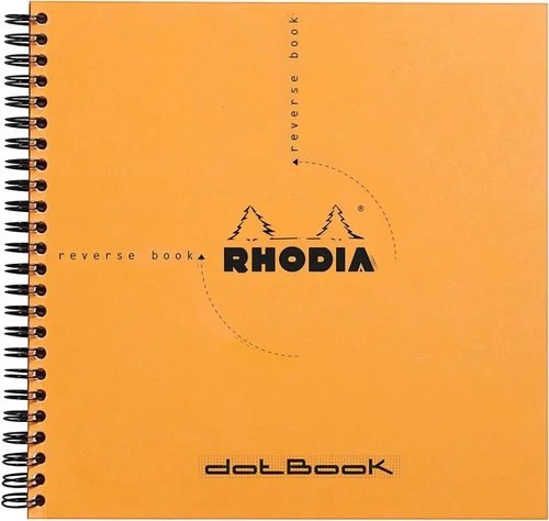 Vista 4 de Rhodia Graph Reverse Standard Notebook, One Notebook, Black