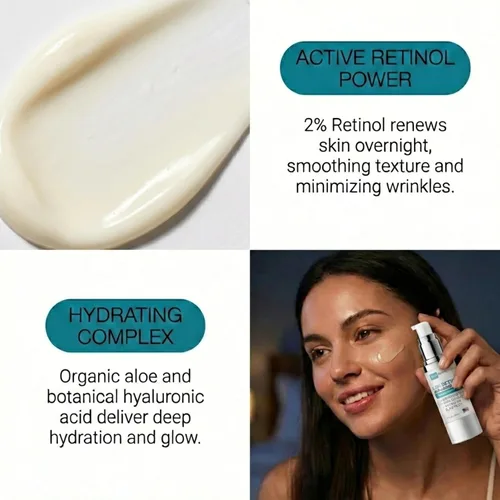 Vista 6 de Skin Perfection 2% gel de retinol renovador suero antienvejecimiento que desafía la edad, reduce las líneas finas alisando la superficie facial