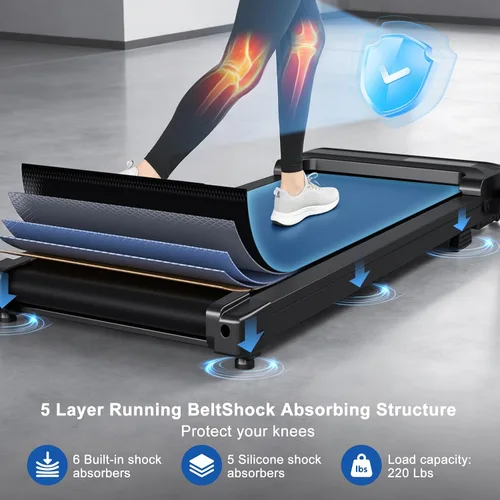 Vista 12 de Treadmills for Home Walking Pad Machine Foldable Treadmill with Handle Bar for Running Jogging Gym Compact Portable Small Caminadora Electrica