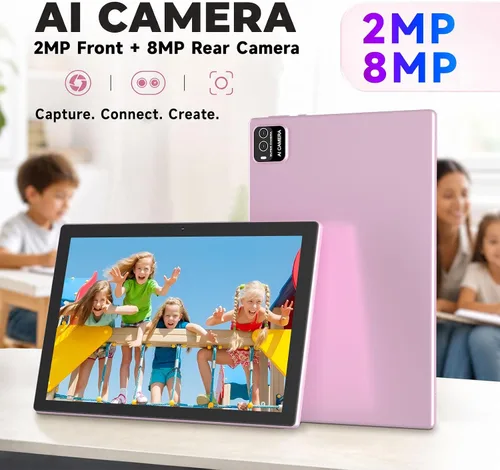 Vista 5 de YQSAVIOR Tablet, Tablet de 10.1" Android con procesador MTK Octa-core 10GB (4GB+6GB Expand) RAM 64GB ROM+1TB Expansibles Tabletas PC, pantalla IPS