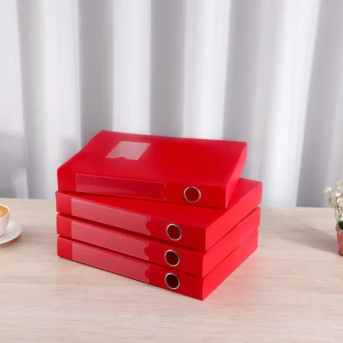 Vista 6 de HUA JIE Cajas de almacenamiento A4 de plástico con tapa, organizador de carpetas de archivos, caja de archivos para oficina, papel tamaño carta