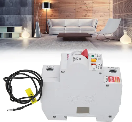 Vista 2 de Interruptor de circuito inteligente, AC220V PA66-DSM Interruptor remoto de la aplicación del teléfono Shell ignífugo (1P 40A)