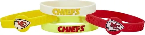 Vista 17 de Pulseras de silicona de la NFL, paquete de 4