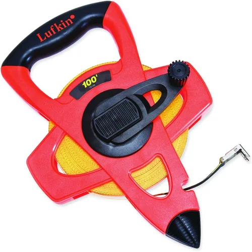 Vista 2 de Crescent Lufkin FE050D - Cinta métrica de fibra de vidrio de ingeniero naranja Hi-Viz® de 1/2 pulgadas x 50 pies