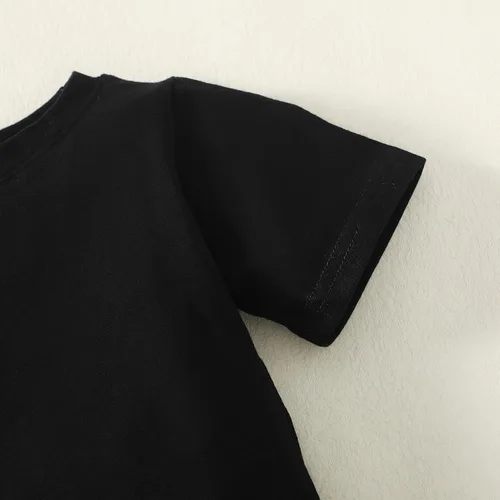 Vista 5 de Magic Park 6M-14Y Camiseta de manga corta y larga para bebés, camiseta de manga larga para niños, camisetas de color sólido para niños y niñas