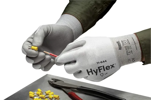 Vista 3 de Ansell HyFlex 11-644 - Guante de seguridad ligero de polietileno con muñeca de punto