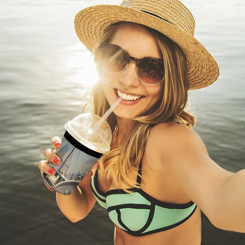 Vista 6 de Ship And Compass Reusable Insulated Neoprene Iced Coffee Cup Sleeves 3 Sizes Diving Material Cup Durable Beverage Covers for Cold Coffee Tea Drinks