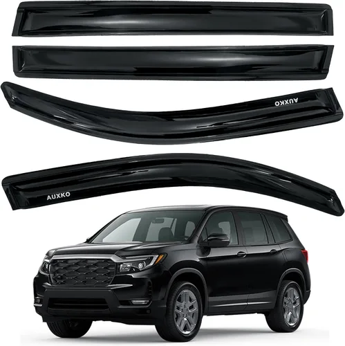 Vista 22 de AUXKO Protectores de lluvia para BMW X3 2018-2024 2025, 4 piezas de accesorios para viseras de ventilación de ventana, protector de lluvia con cinta