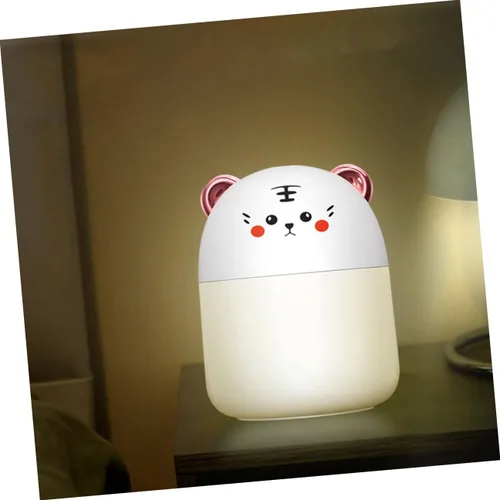 Vista 9 de Toyvian Mini humidificador de tigre de dibujos animados USB portátil de oficina con luz nocturna compacta silenciosa ultrasónica humectante de aire