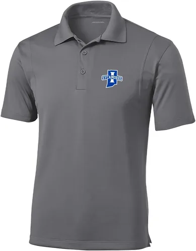 Vista 128 de Polo atlético de micro piqué NCAA para hombre Prime con cuello propio