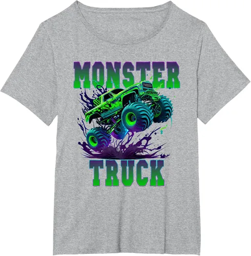 Vista 21 de Camiseta Monster Truck 4x4, Negro